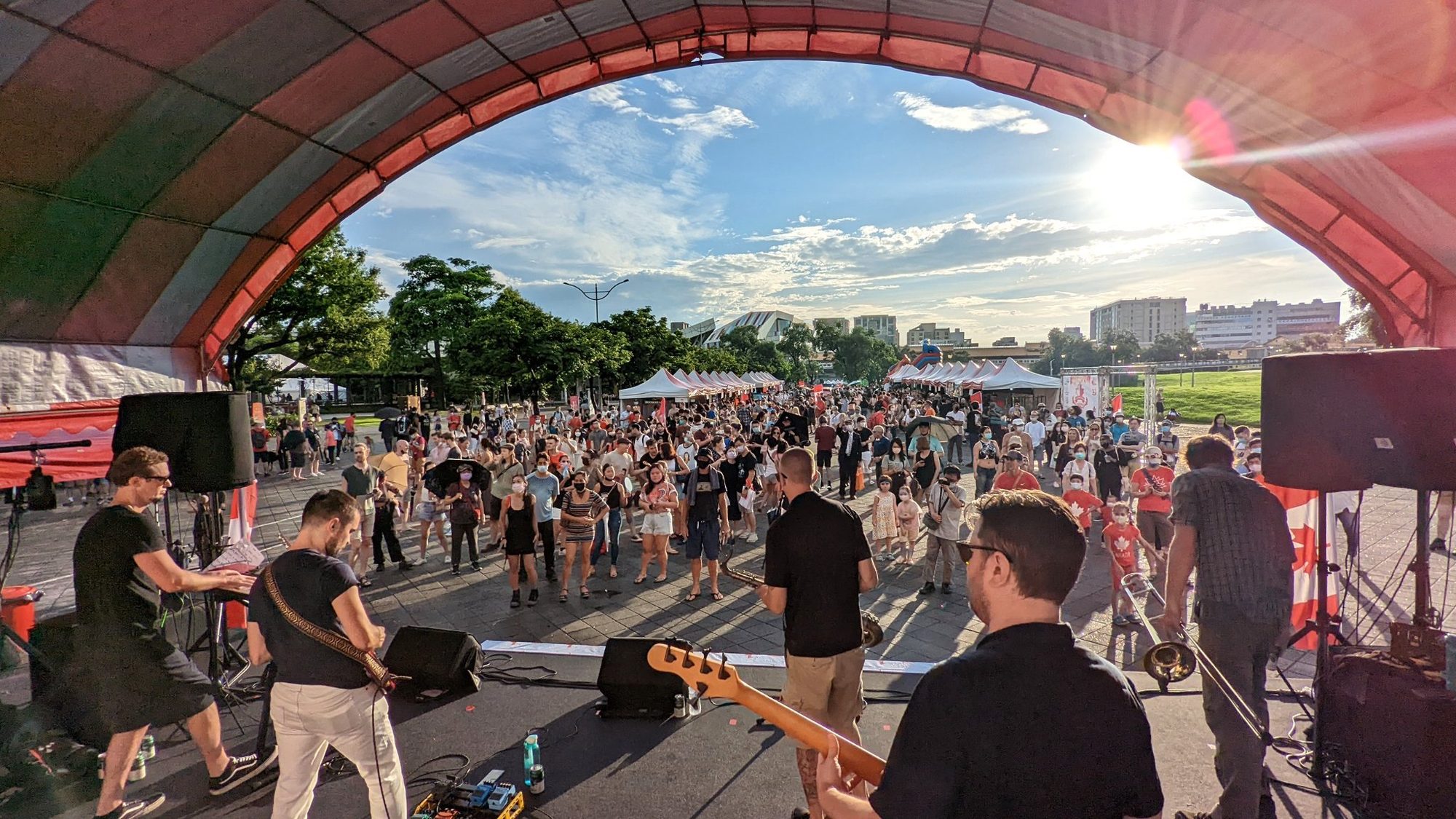 From the stage, Celebration Canada